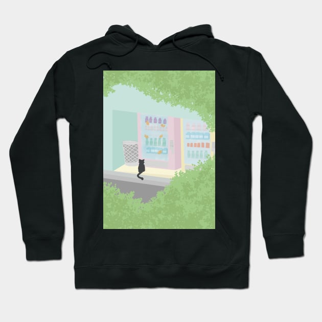 Pastel vending machines Hoodie by Beelixir Illustration